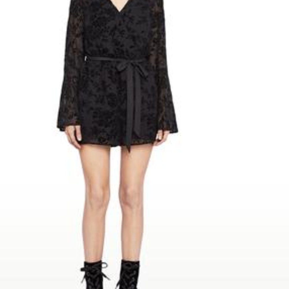 Black Velvet Romper
